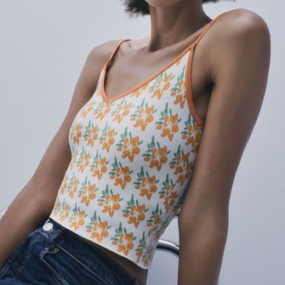 ZARA JACQUARD TANK